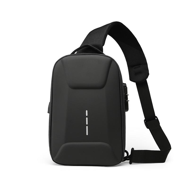 TS JYL laptop bag,Cross Border New Men s High-end Cycling Chest Bag Large Capacity Anti-theft Shoulder Bag OneSize чёрный