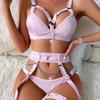 European Motorcycle Chain Garter Lingerie Set for Women