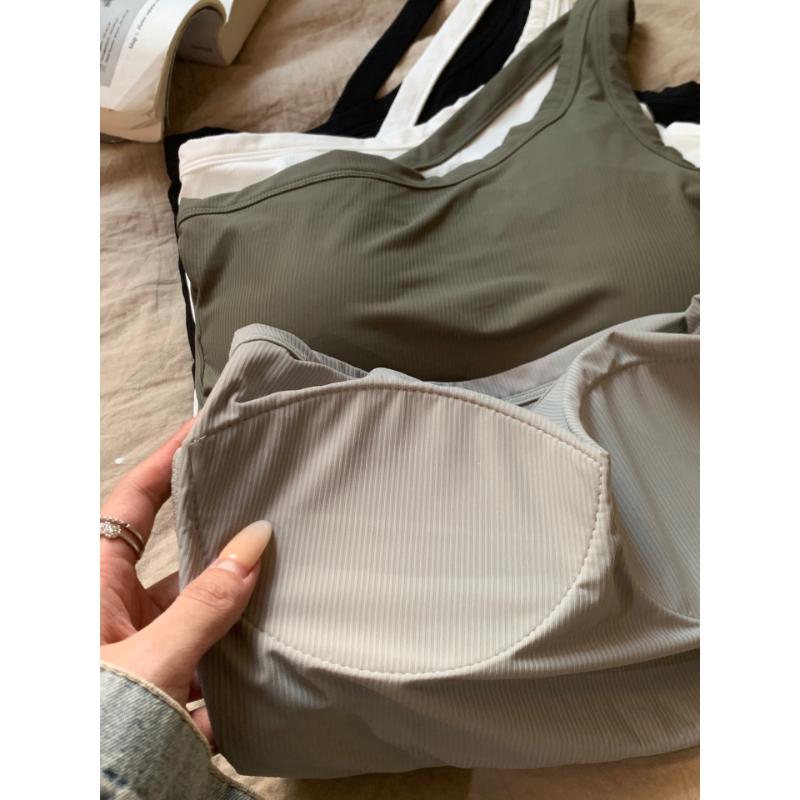 Camisole d'été pour femmes, épaules diagonales, haut polyvalent, nombril ouvert, haut court