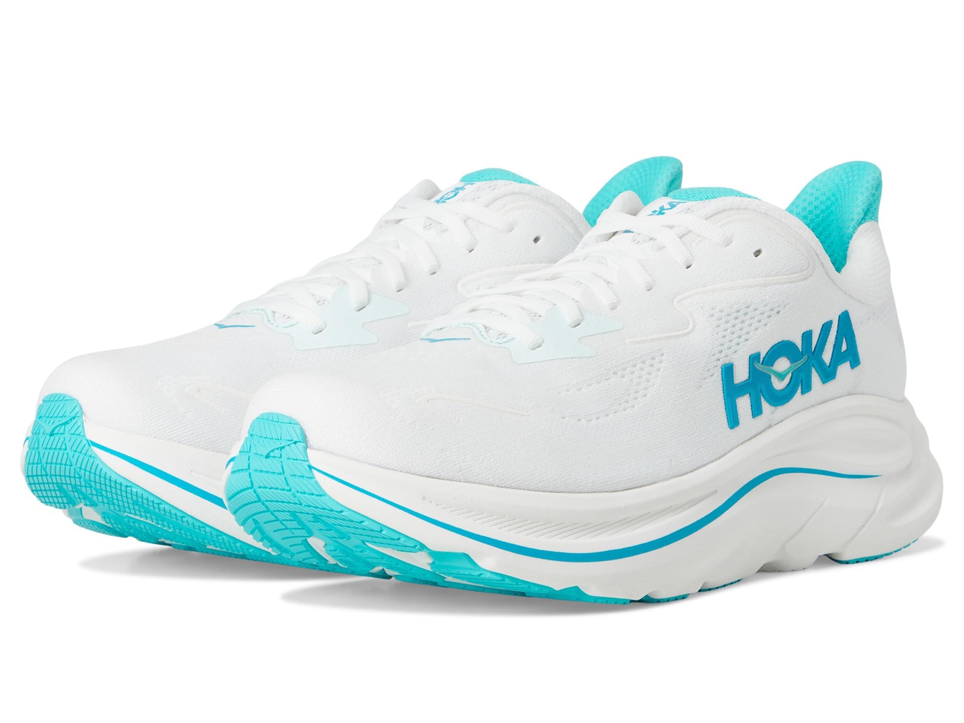 

HOKA Clifton 10 Широкая колодка Полевые беговые Размер Мужской & Обувь, 26.0, Белый/Синий