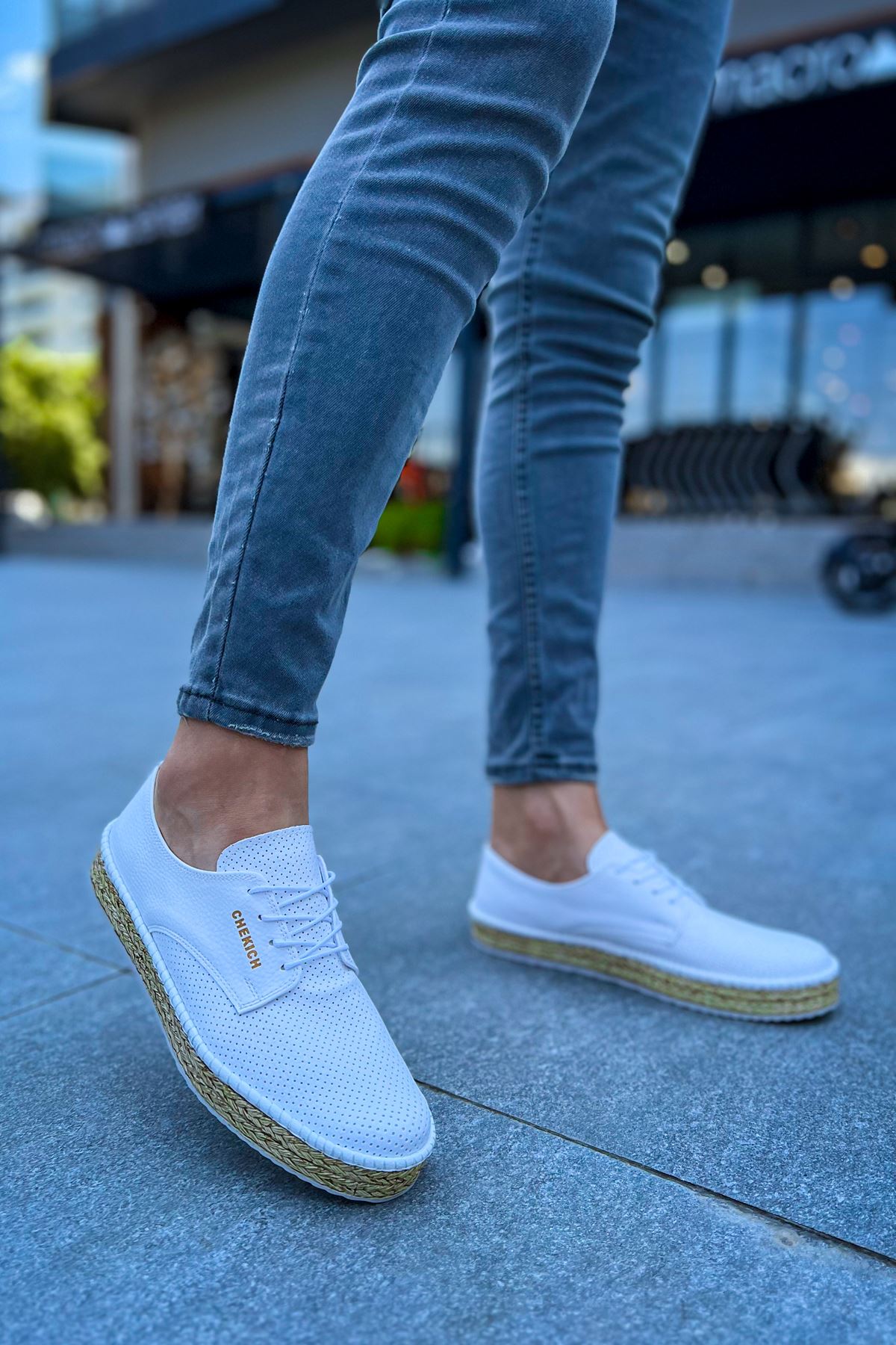

CHEKİCH New Collection CH117 Stamina Nuova Men Shoe White Black Brown Tan 44