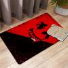 Black and Red Smiley Face Graffiti Rug Floor Mat for Living Room or Bedroom Soft and Comfortable Carpet a Gift for Birthday and Holiday.MFF0918277