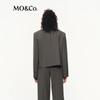 Women's Single-Breasted Wool Blend Blazer
