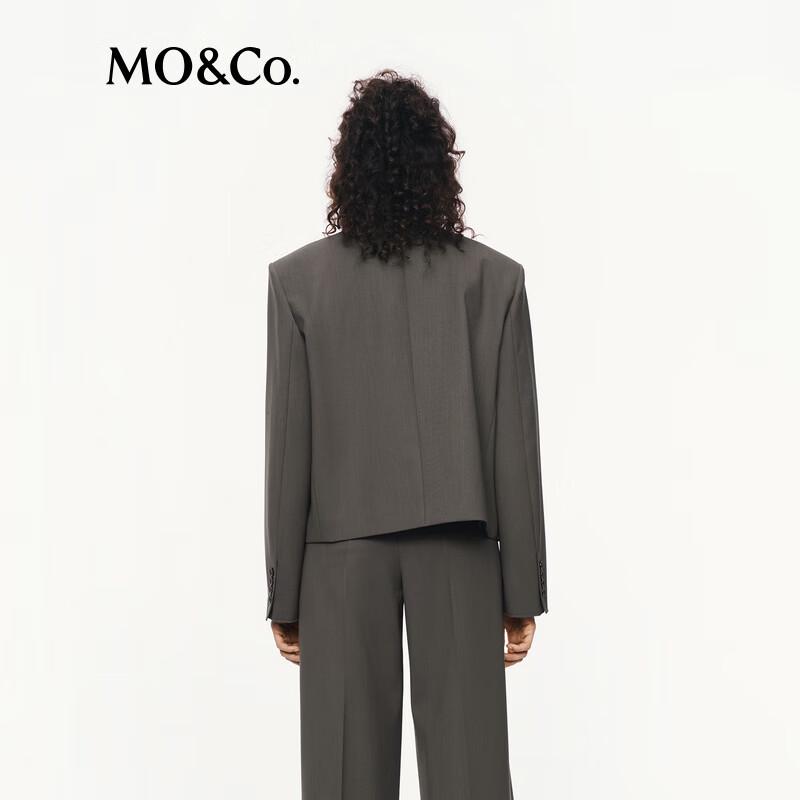 Women's Single-Breasted Wool Blend Blazer
