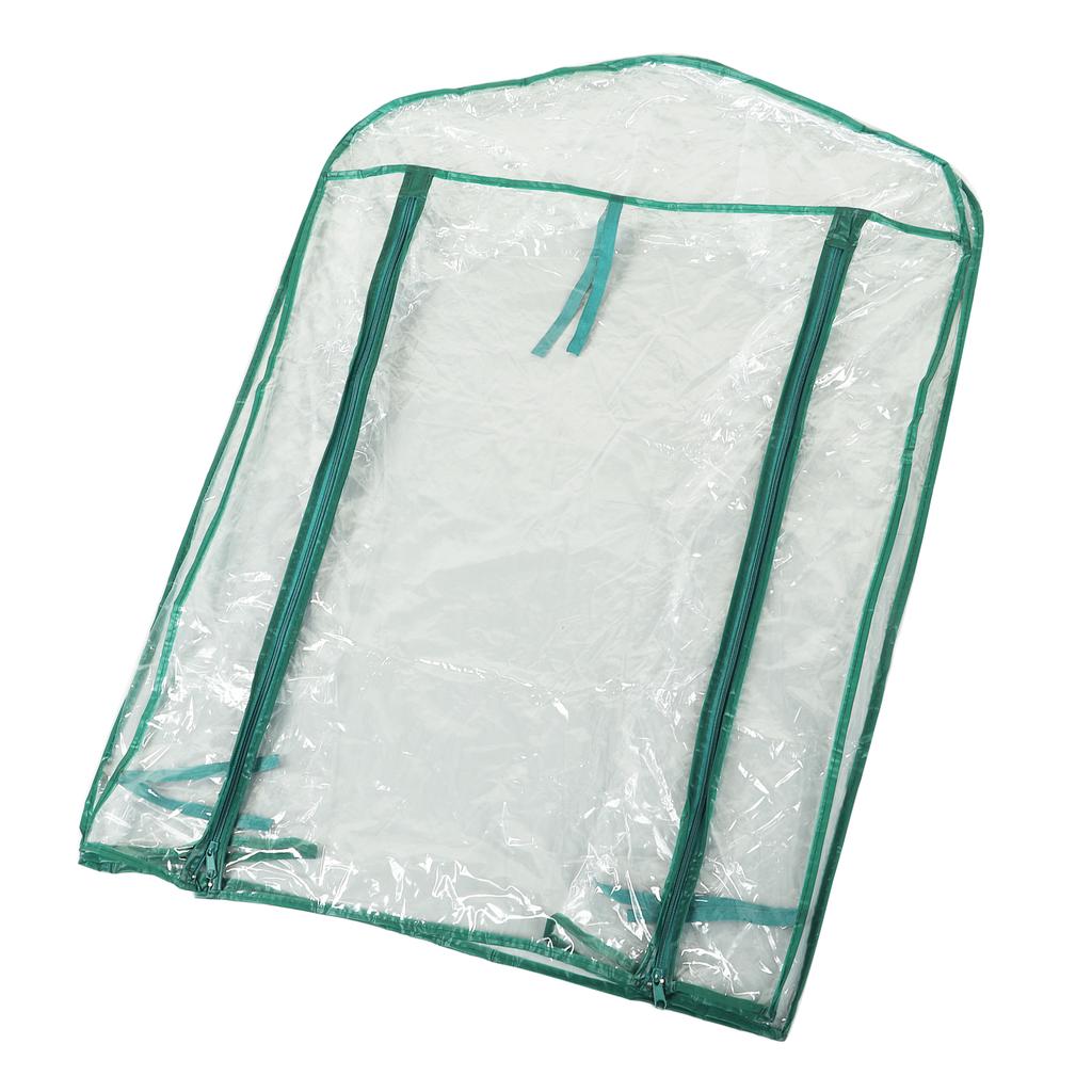 Växthusersättningsskydd Transparent PVC 69x49x92cm Mini Växtskydd för 2 Våningshyllor