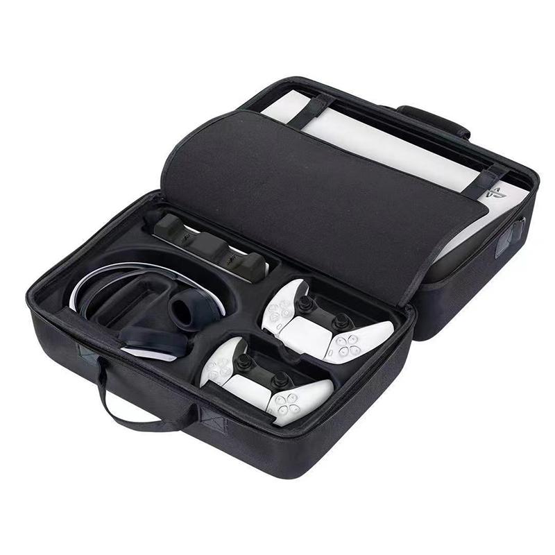 For Sony PS5 Game Console Portable Carrying Bag Shockproof Storage Case with Shoulder Strap