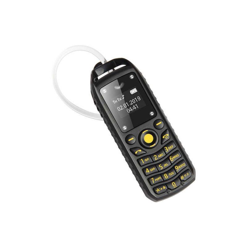 Dual-SIM BM25 Candybar Mini Phone with Ear-Hook Headset, Multi-Language Support