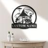Personalized Crab Metal Wall Art Sign, Rustproof Home Decor, Unique Gift