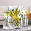 Marsupilami Flannel Blanket, High Quality Comfortable for All Seasons, Home Decor, Warmth and Comfort