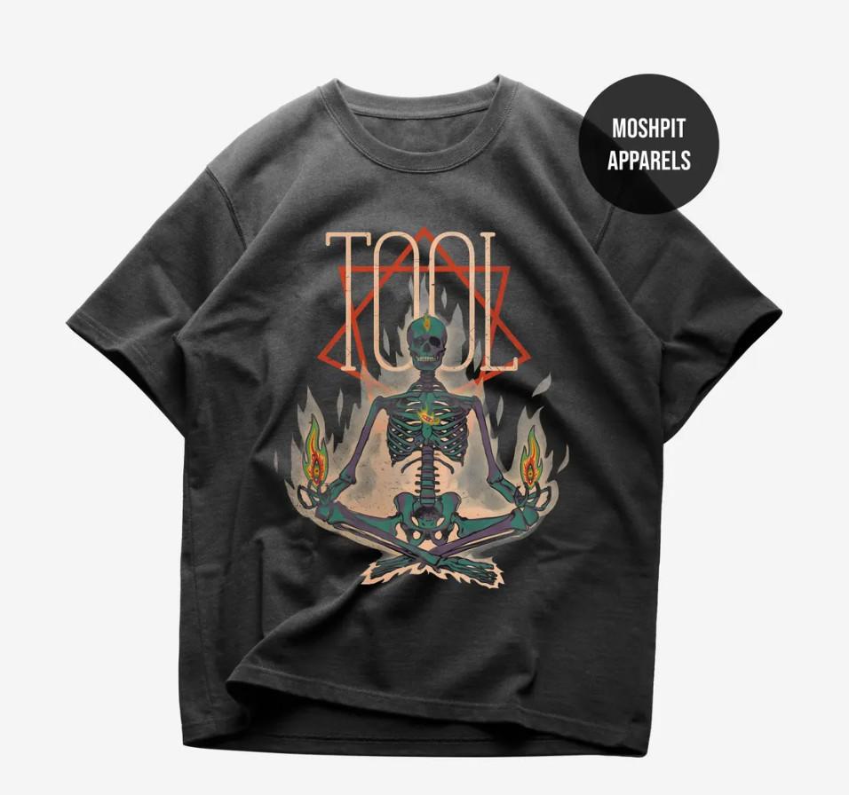 Футболка с изображением группы Tool, музыкальный стиль Metal, альбом Fear Inoculum, 10000 Days, унисекс XXXL