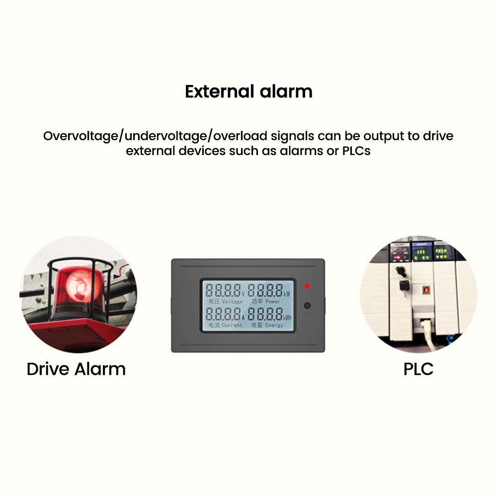 DC 6-200V 20A 50A 100A LED Digital Voltmeter Ammeter Wattmeter Voltage Current Power Supply Energy Meter Detector Tester Monitor