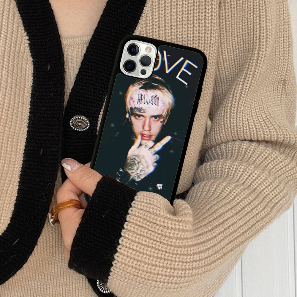 Emo Rapper Lil Peep Phone Case For IPhone 17 16 Pro Max 11 12 13 14 15 Hard PC+TPU Bracket Back Cover