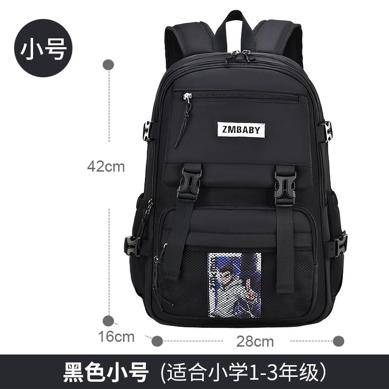 

New primary school schoolbag, men s light and casual children s schoolbag, large-capacity student backpack.