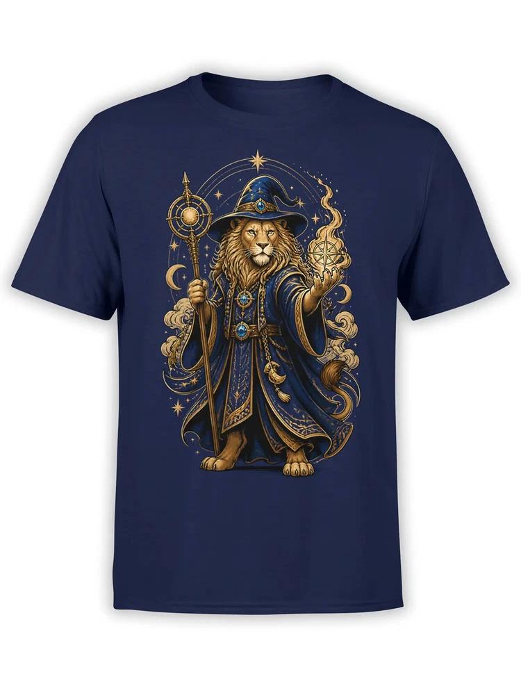 Arcane Lion Wizard Tshirt Unisex S