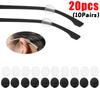 1/30pcs Invisible Round Silicone Ear Hook Eyeglasses Soft Mini Glasses Anti Slip Grip Temple Tip Spectacle Eyewear Accessories