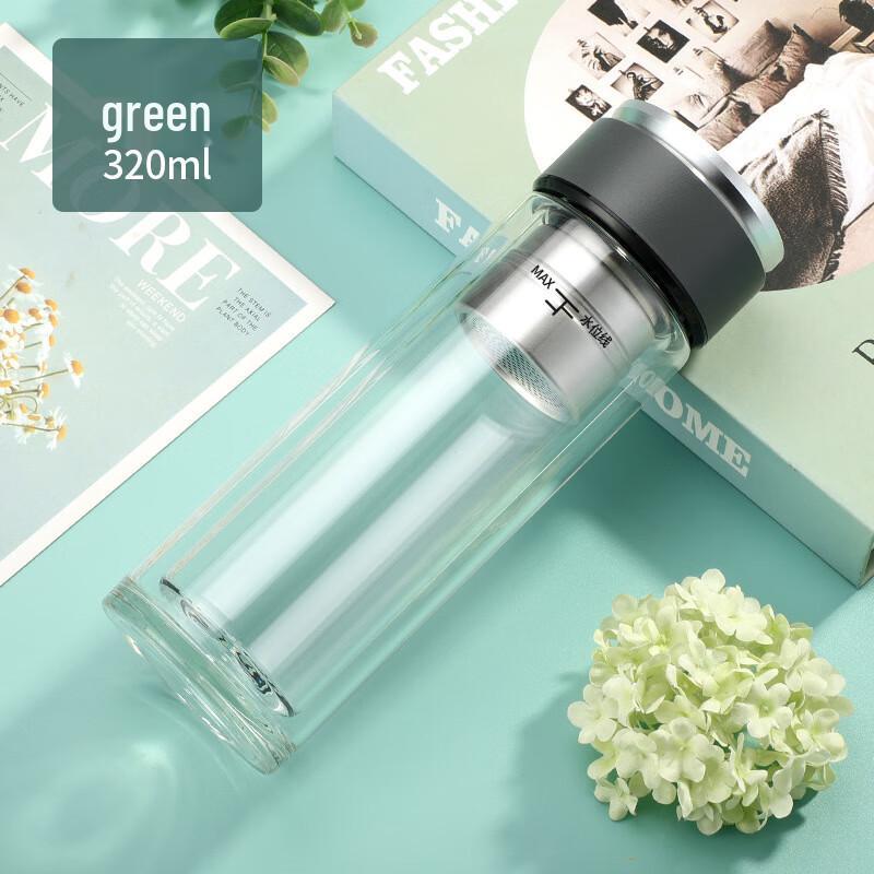 Yinuoshi Glass Tea Infuser Cup with Temperature Display