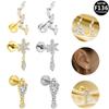 Elegant G23 Titanium Lip & Ear Cartilage Stud with Internal Thread