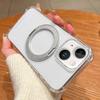 Four Corner Shockproof Space Magnetic Phone Case with 360 Degrees Rotating Holder