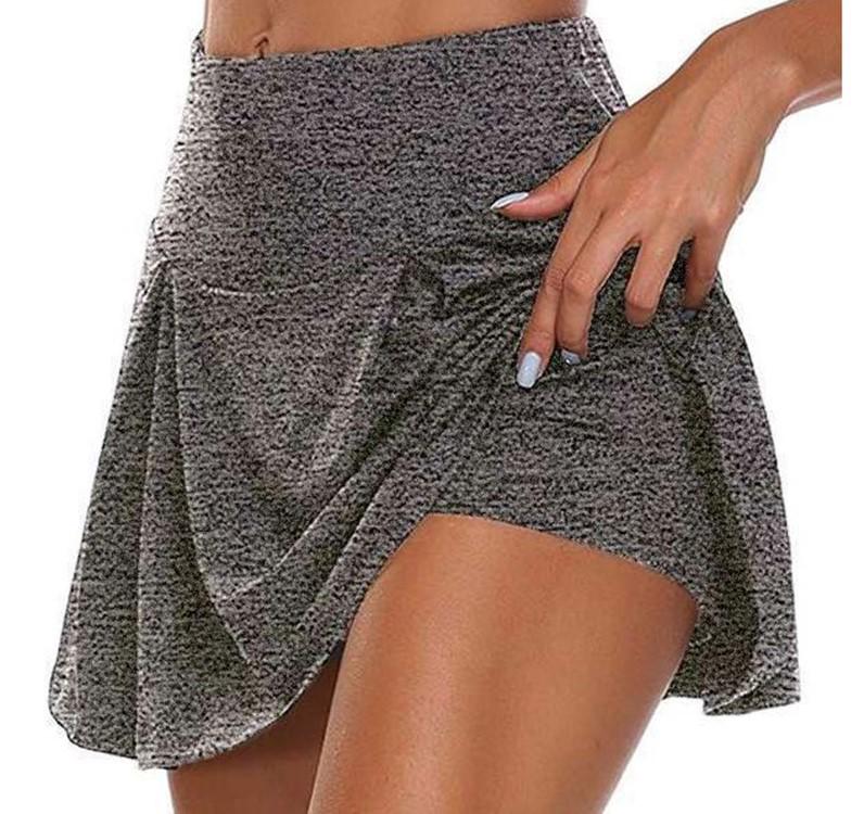 

European Style Summer Women s Solid Color Two-Piece Look Leggings Shorts - 13 Colors Available S