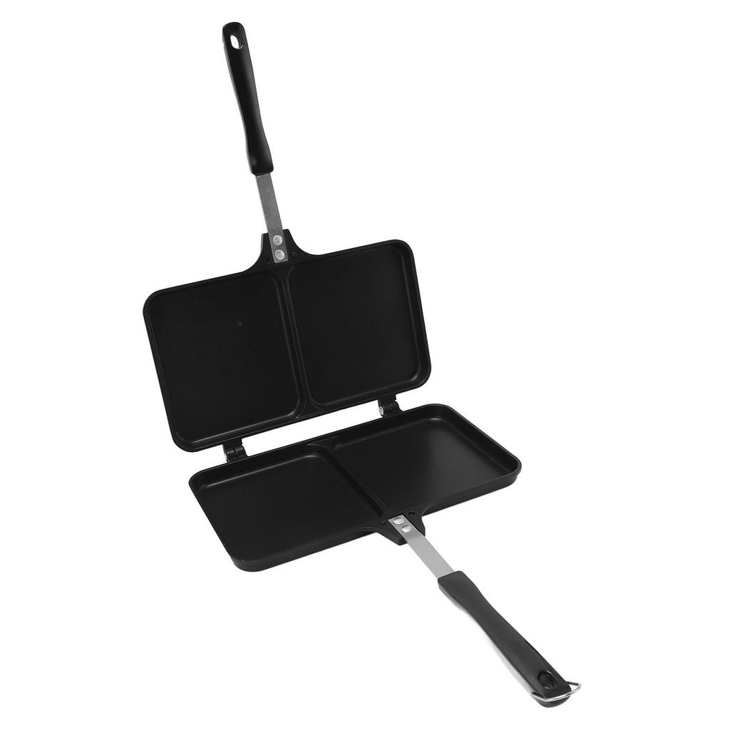 Sandwich Pan Aluminum Alloy Double Sided Anti Stick Sandwich Frying Pan for Home Kitchen Baking