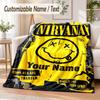 Personalisierte Flanelldecke Nirvana-Print Warme Gemütliche Decke für Zuhause Sofa Bettwäsche