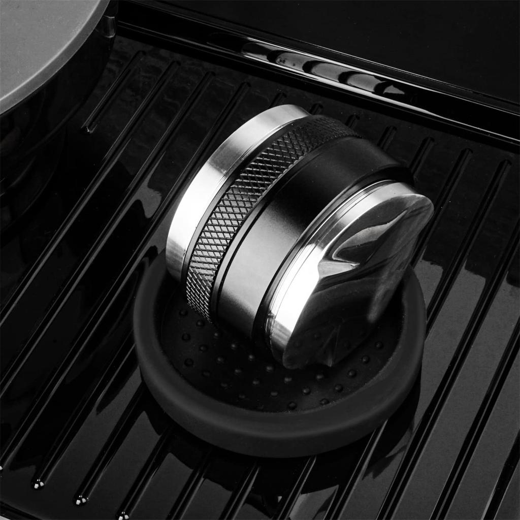 Justerbart djup 53/58mm Kaffefördelare Tamper Professionell Espresso Handtamper Dubbelhuvud Kaffenivellerare Portafilte