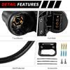 7 Pin Trailer Wiring Harness Kit, Trailer Tow Hitch Wiring Harness Plug Connector Kit, Truck Plug for Ford F-150 F-250 F-350 GM Chevy Dodge Ram,7