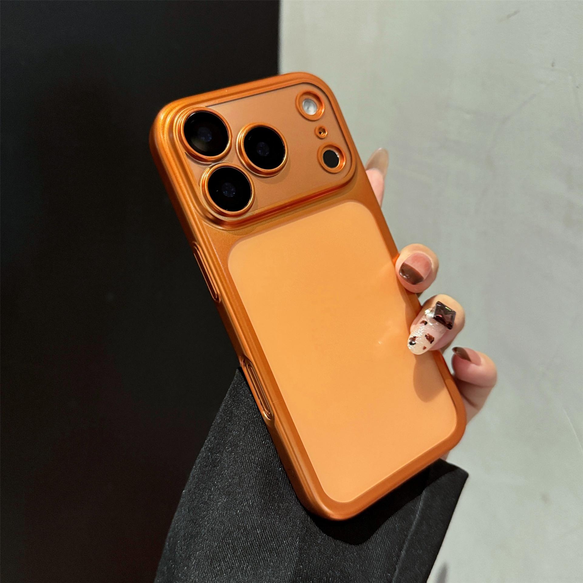 

Для iPhone17 Ультратонкий ПК Чехол для телефона за секунды Матовый с электропокрытием для Apple 16PROMAX Популярный Жесткий Чехол For iPhone12Promax