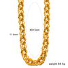 Geometric Hollow Oval Necklace Chain - Unisex Light Luxury Jewelry Design