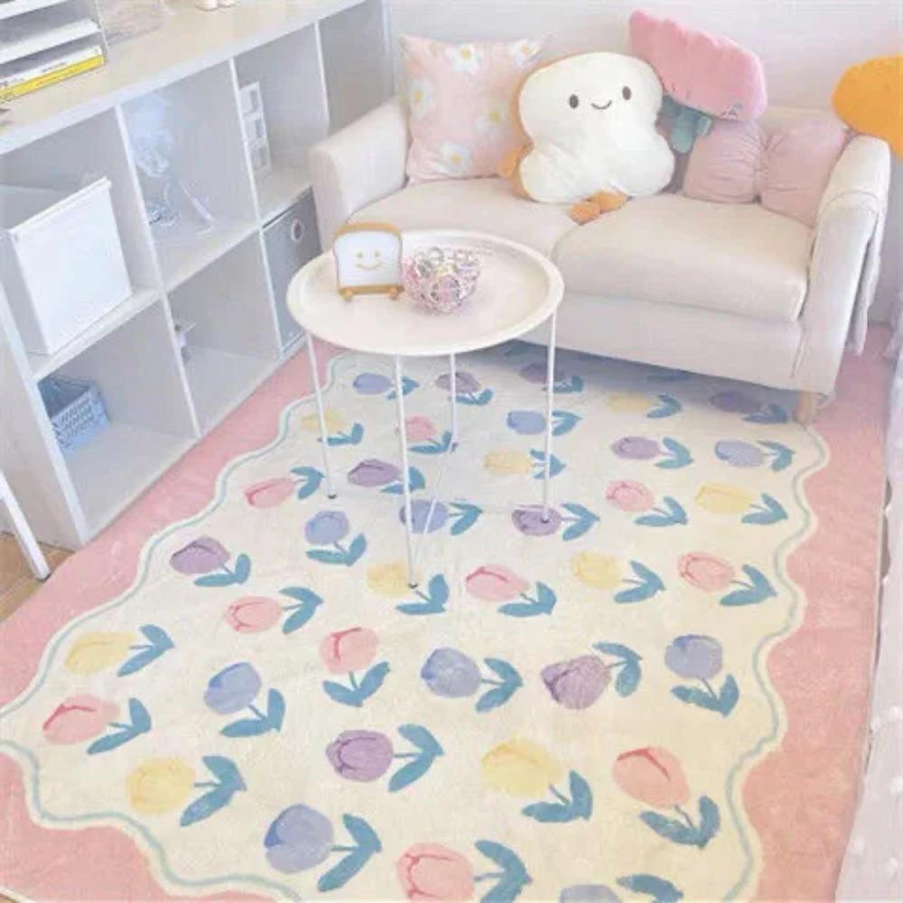 Uroczy dywanik z wzorem imitującym dziewczynkę, chłonny i odporny na ścieranie, do sypialni i salonu, dekoracja domu