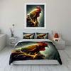 Electric Rooster Energy Theme Set Exquisite Three-Piece Bedding Set Gift For Kids And Adults