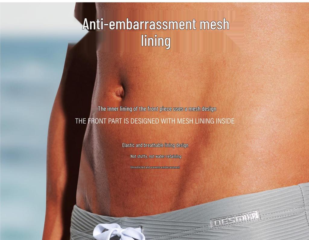 Desmiit 2026 Men's Sexy Low-Waist High-Stretch Triangle Swim Briefs S3632