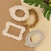 Mini Gold Picture Frame Victorian Small Resin Antique Photo Frame Tiny Baroques Ornate Frame Without Glass or Backing