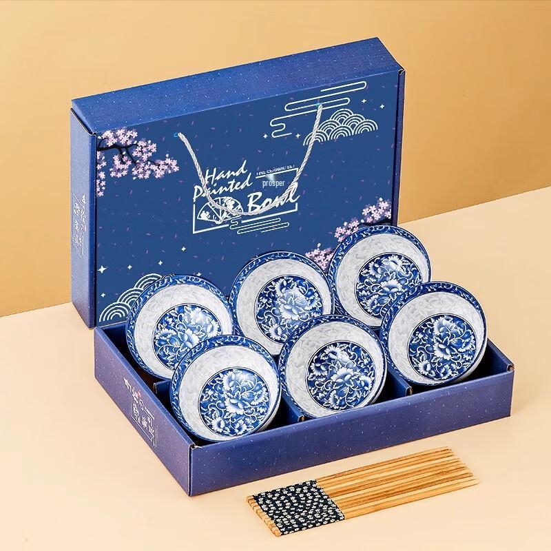Ceramic Bowl and Chopsticks Dinnerware Set