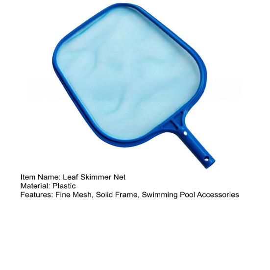 Swimming Pool Leaf Skimmer Net with Solid Plastic Frame Heavy Duty Spas Hot Tubs Fountains Fine Mesh Cleaning Net Pool Accessories