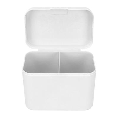 Desktop Storage Box 2 Grids Separate Multifunctional Dustproof High Capacity Single Layer Cotton