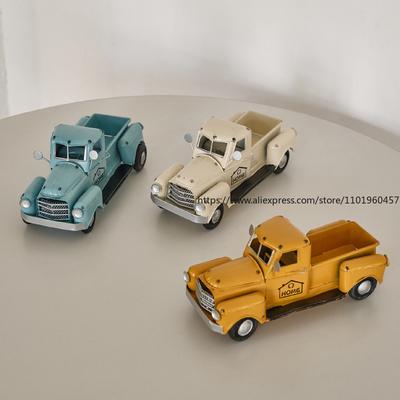 Retro Entrance Decoration, Car Leather Ornaments, Iron Car, Vintage Car, Model Room Soft Decoration, Handmade Iron Art