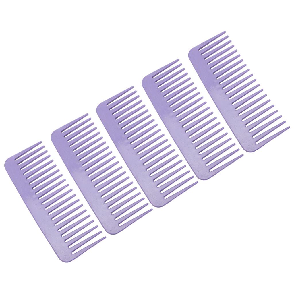 10 Stück Kamm mit breiten Zinken Weizenstroh Hohe Zähigkeit Tragbarer Haarentwirrkamm für Zuhause Reise