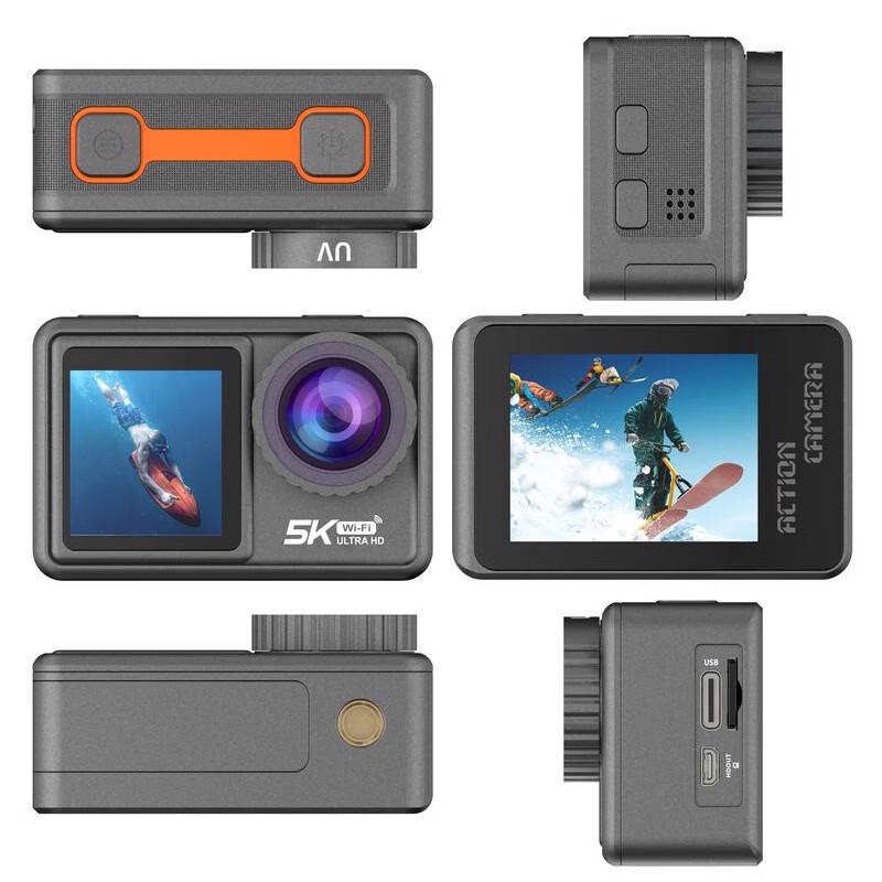 OLOEY M81TR Action Camera with Wireless Microphone and Remote Control (CN version)