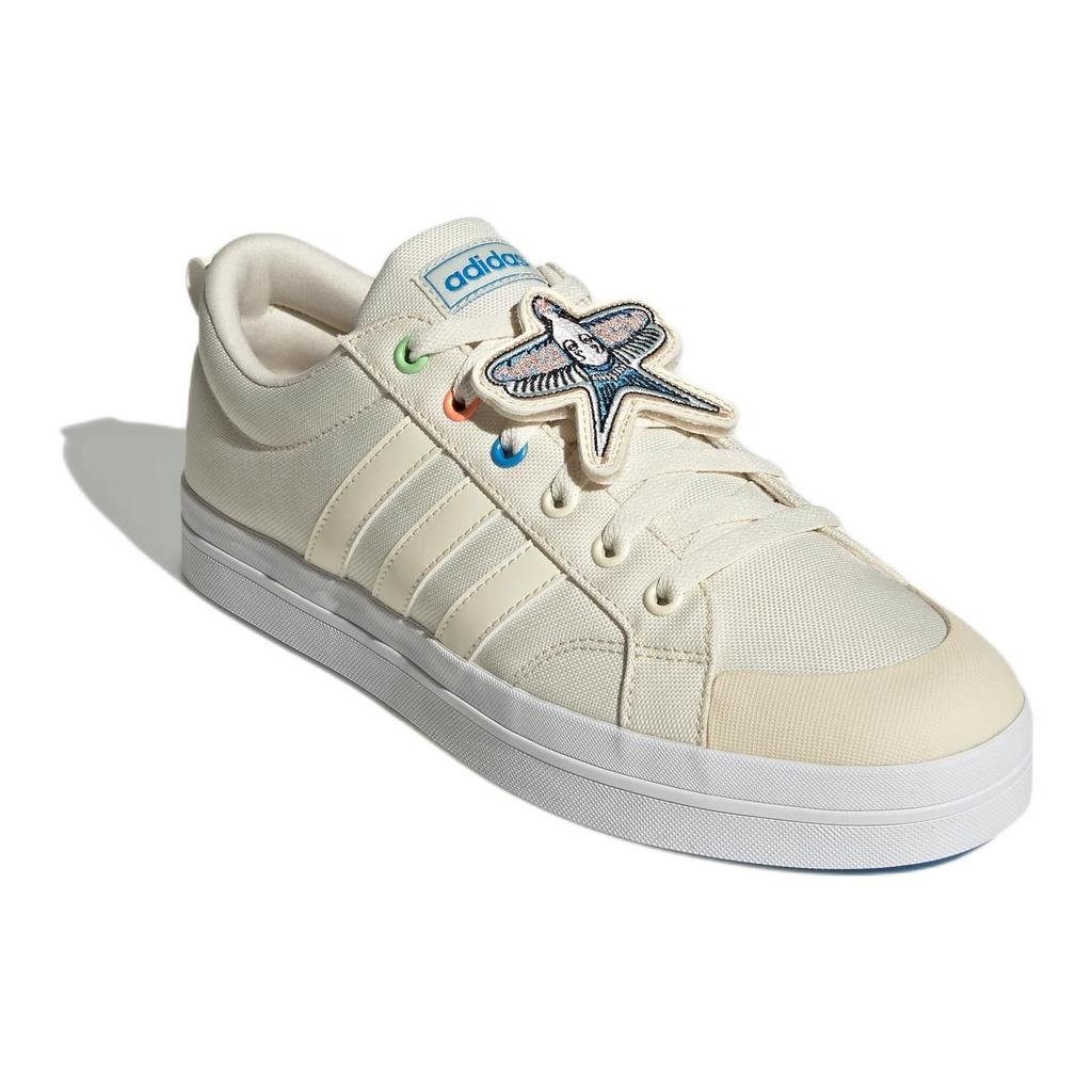 Adidas Neo Bravada Fabric Leather Comfortable Casual Low-Top Skate Shoes Unisex Sneakers Beige HP9680