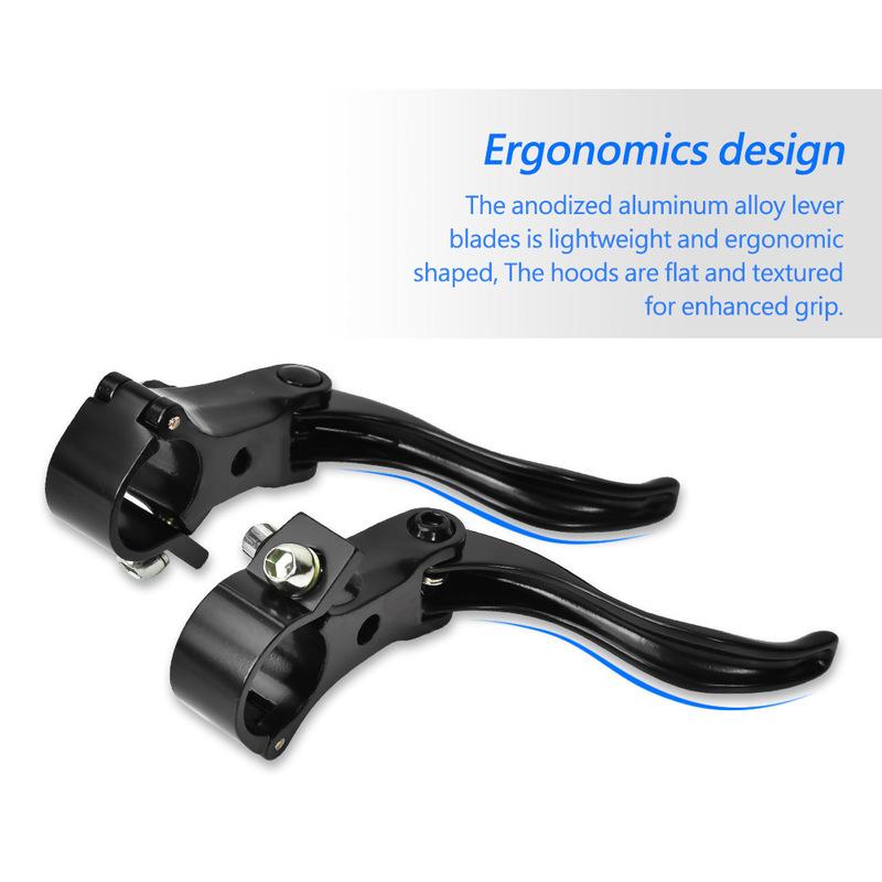 New 2Pcs Aluminum Alloy 24mm Mountain Bike Disc Brake Handle Level Cycling Accessory Bike Brake Lever Brake Accessories
