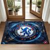 Chelsea FC Design Crystal Velvet Rug Soft Decorative Mat for Bedroom Entrance
