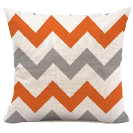 Gestreifte Geometrische Dekorative Leinen Druck Kissenbezug Auto Sofa Lendenkissen Kissen Sitzkissen