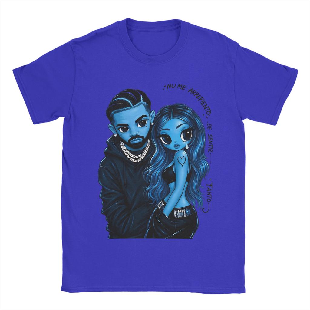 Karol G Cartoon Blue Music Unisexs T Shirt Awesome Tee Shirt Short Sleeve Crew Neck Tshirts Pure Cotton Gift Idea Tops