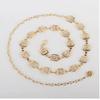 European & American Fashion Women's Metal Chain Waist Belt with Inlaid Pendant