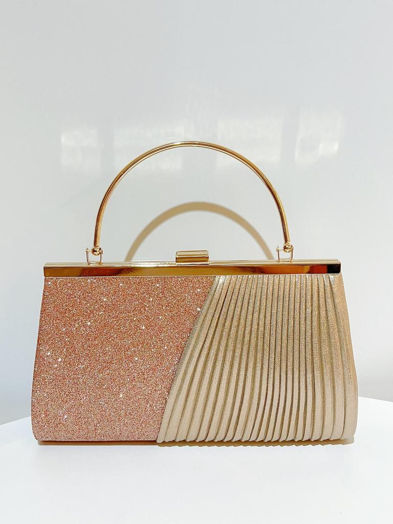 Sparkly Princess Banquet Crossbody Handbag - Large Capacity Evening Bag for Women