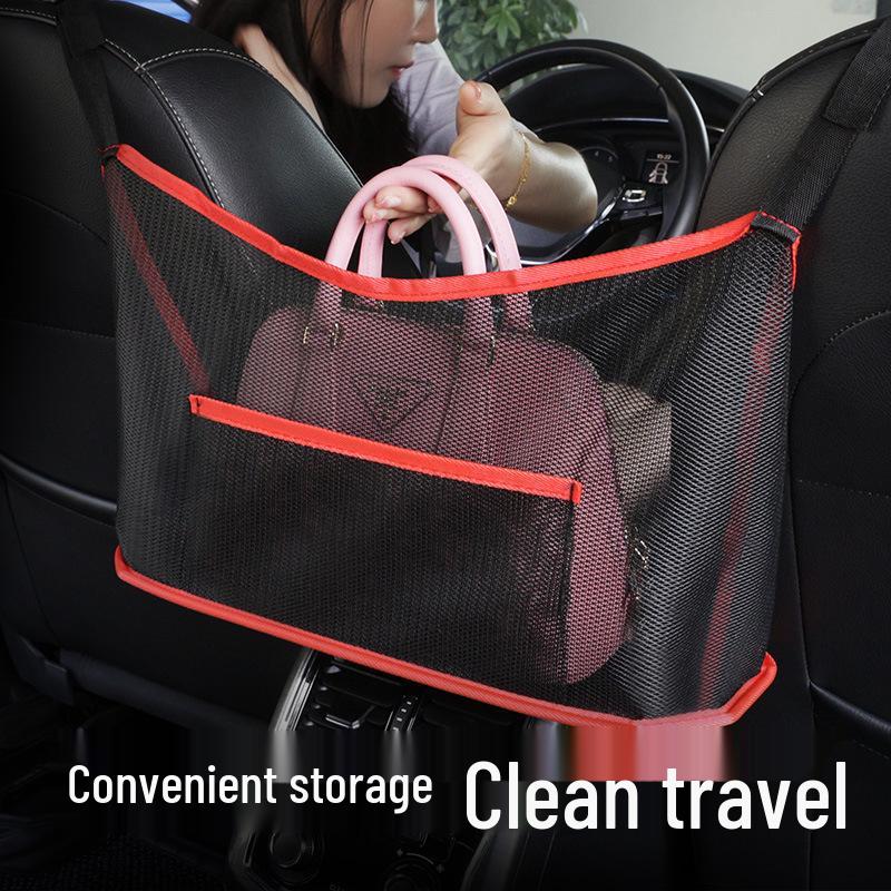 Car Seat Gap Storage Net - Center Hanging Bag & Interior Holder