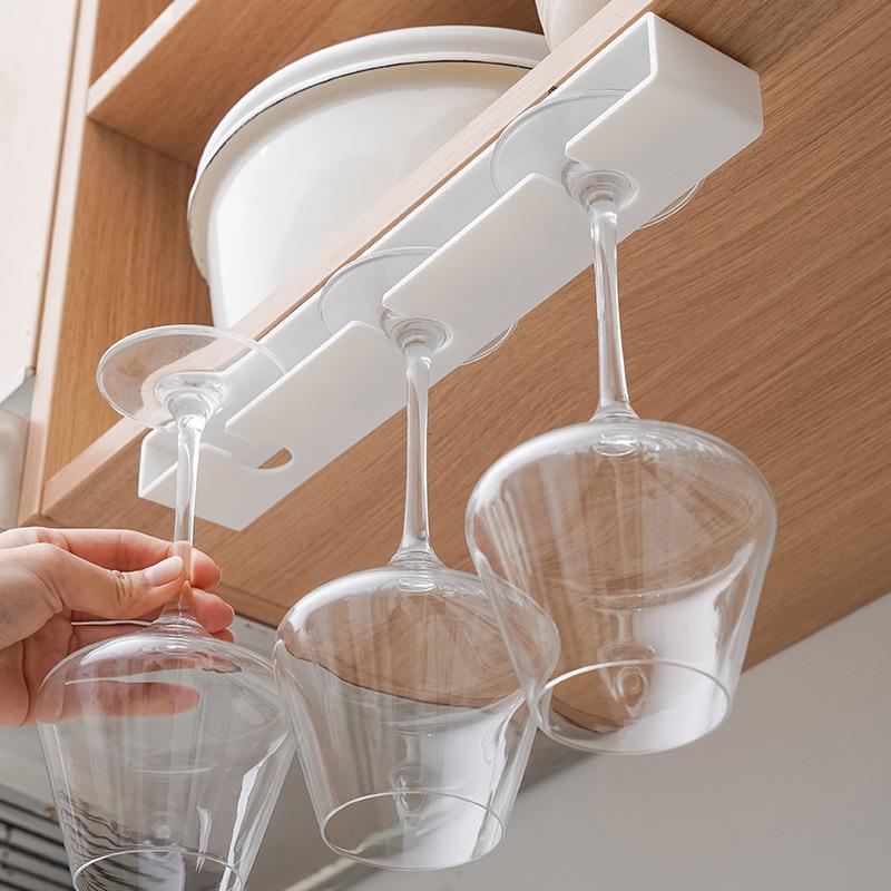 

Creative Red Wine Glass Hanging Rack for Household or Wine Cabinet