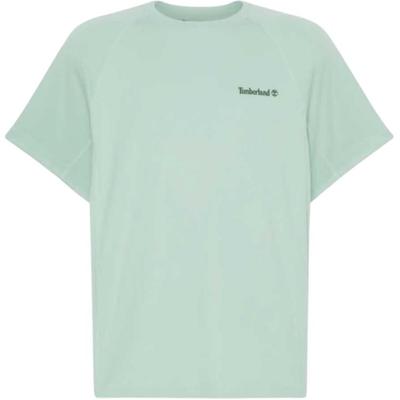 T-shirt à Manches Courtes et Col Ras du Cou avec Imprimé Logo Homme Tops Vert TB0A6AS7ENE1