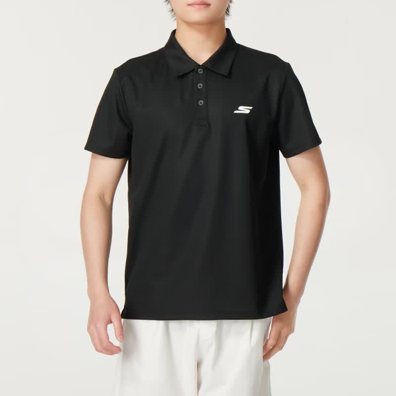 Skechers Men s Knitted Short Sleeve Polo Shirt M